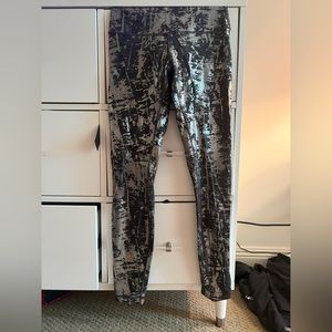 Metallic lulu leggings